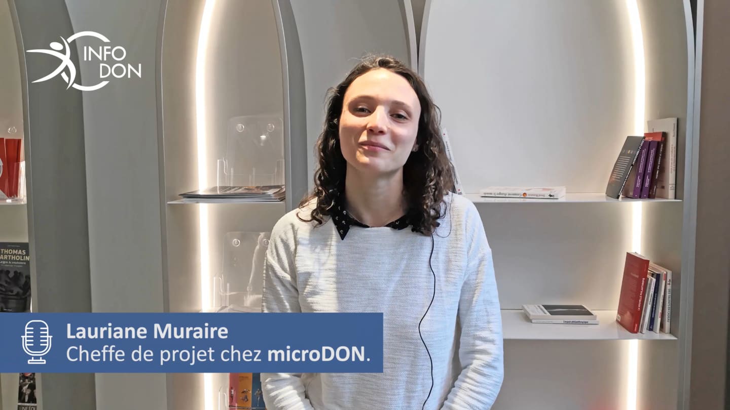 Visuel Le don sur salaire en France en 2020 - Interview de Lauriane Muraire, cheffe de projet chez microDON
