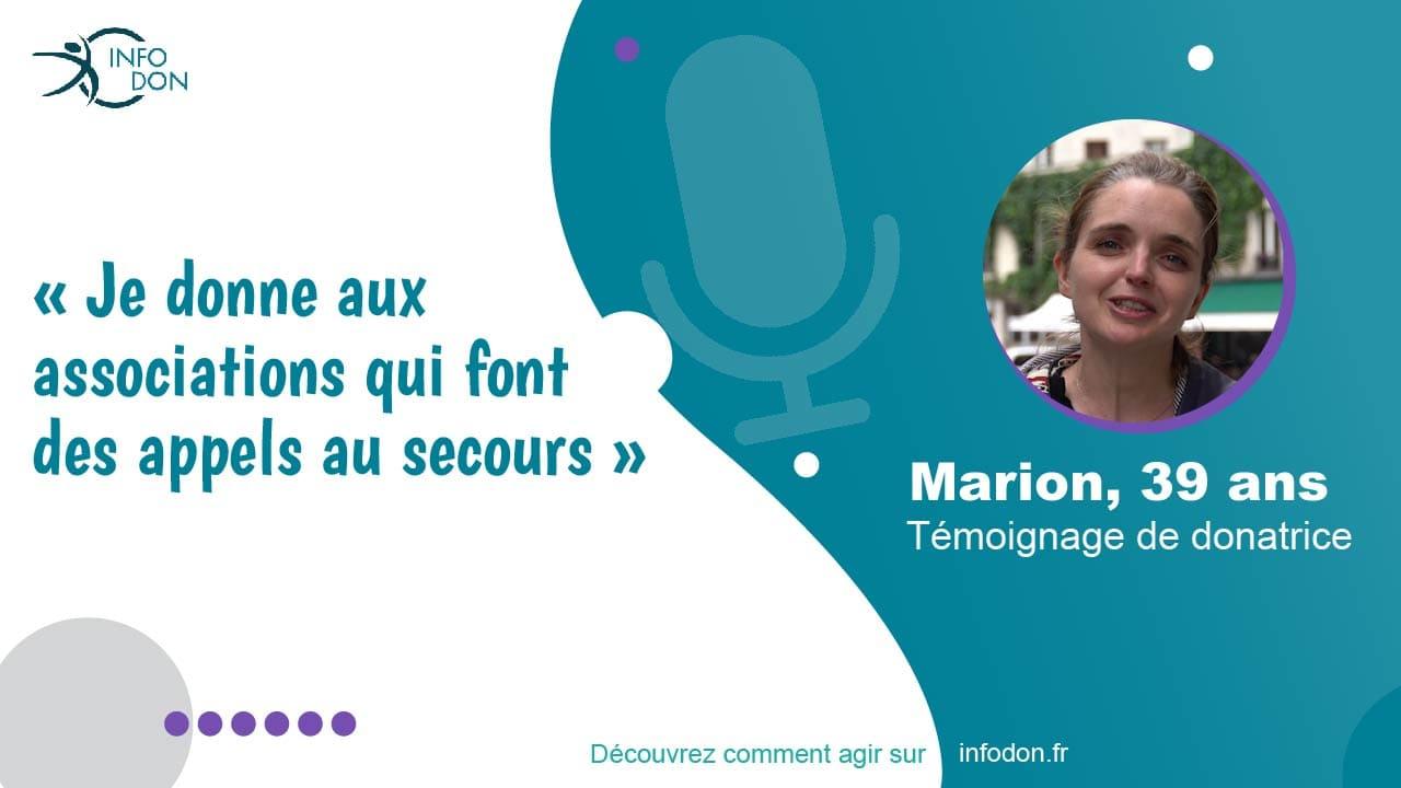 Couverture témoignage Marion Sauveteurs en Mer - Vos Dons Agissent 2021