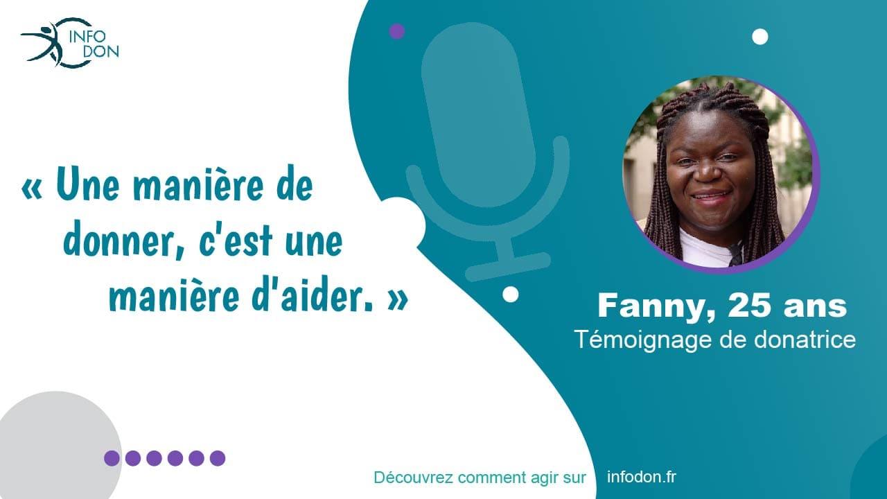 Couverture témoignage Fanny - manière de donner et d'aider - vos dons agissent 2021-01