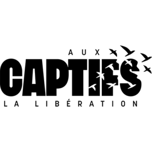 Aux captifs la libération logo noir