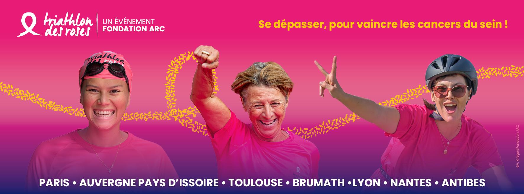 triathlon des roses fondation arc course solidaire 20 septembre 2025