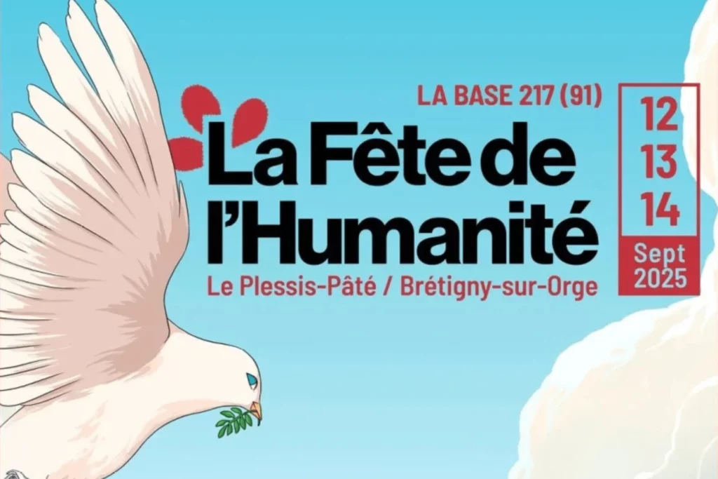 Affiche festival engagé 2025 la fête de l'humanité