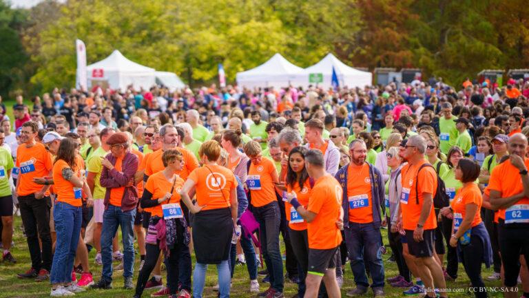 Photo des sportifs réunis pour le challenge contre la faim