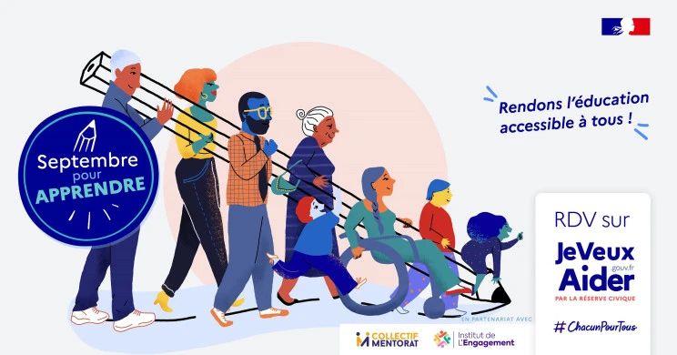 Découvrez 5 missions de bénévolat à faire pour rendre l’éducation accessible à toutes et tous avec Septembre pour apprendre de JeVeuxAider.gouv.fr.