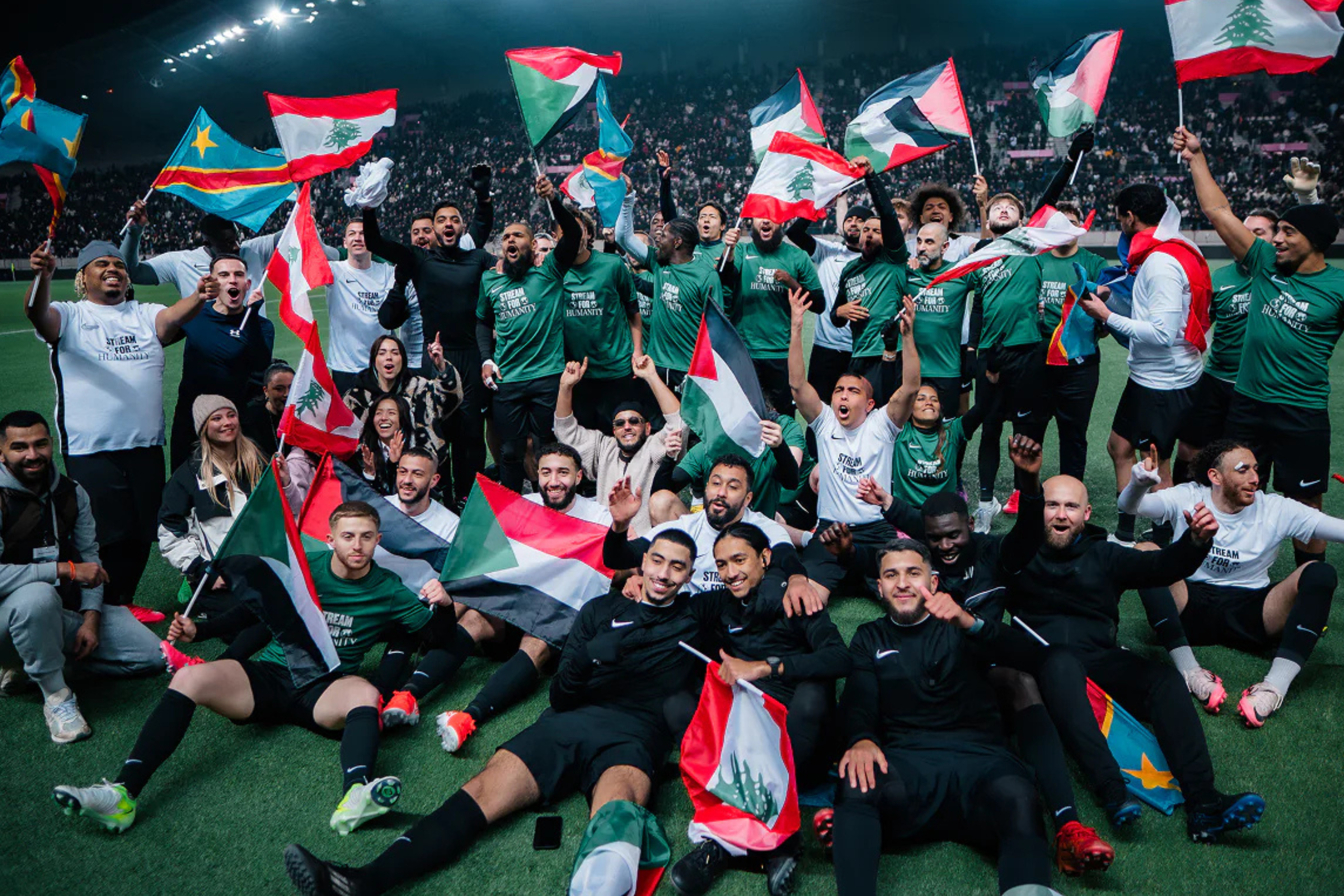 stream for humanity match football stade jean bouin paris amine