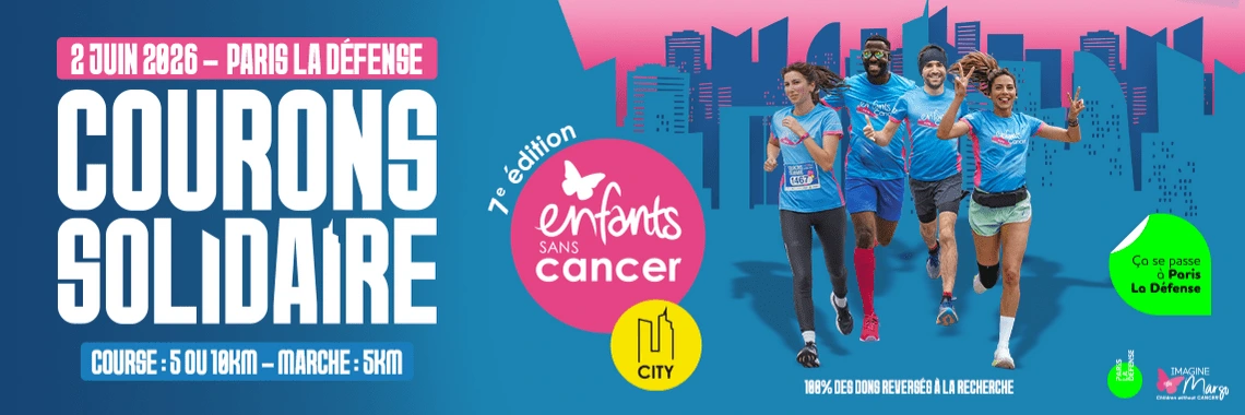 course enfants sans cancer city 2 juin 2026 course de 5km ou 10km 7e édition