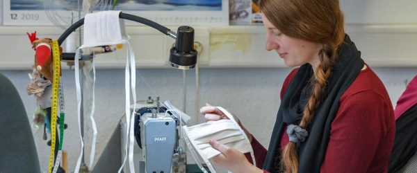 Réseau couturière masque de protection