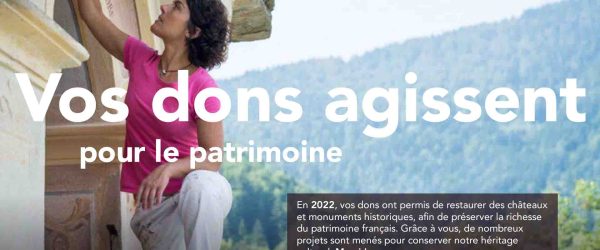 Impact des dons pour le patrimoine