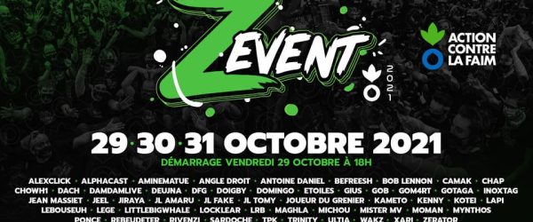 Z Event 2021 au profit d'Action contre la faim